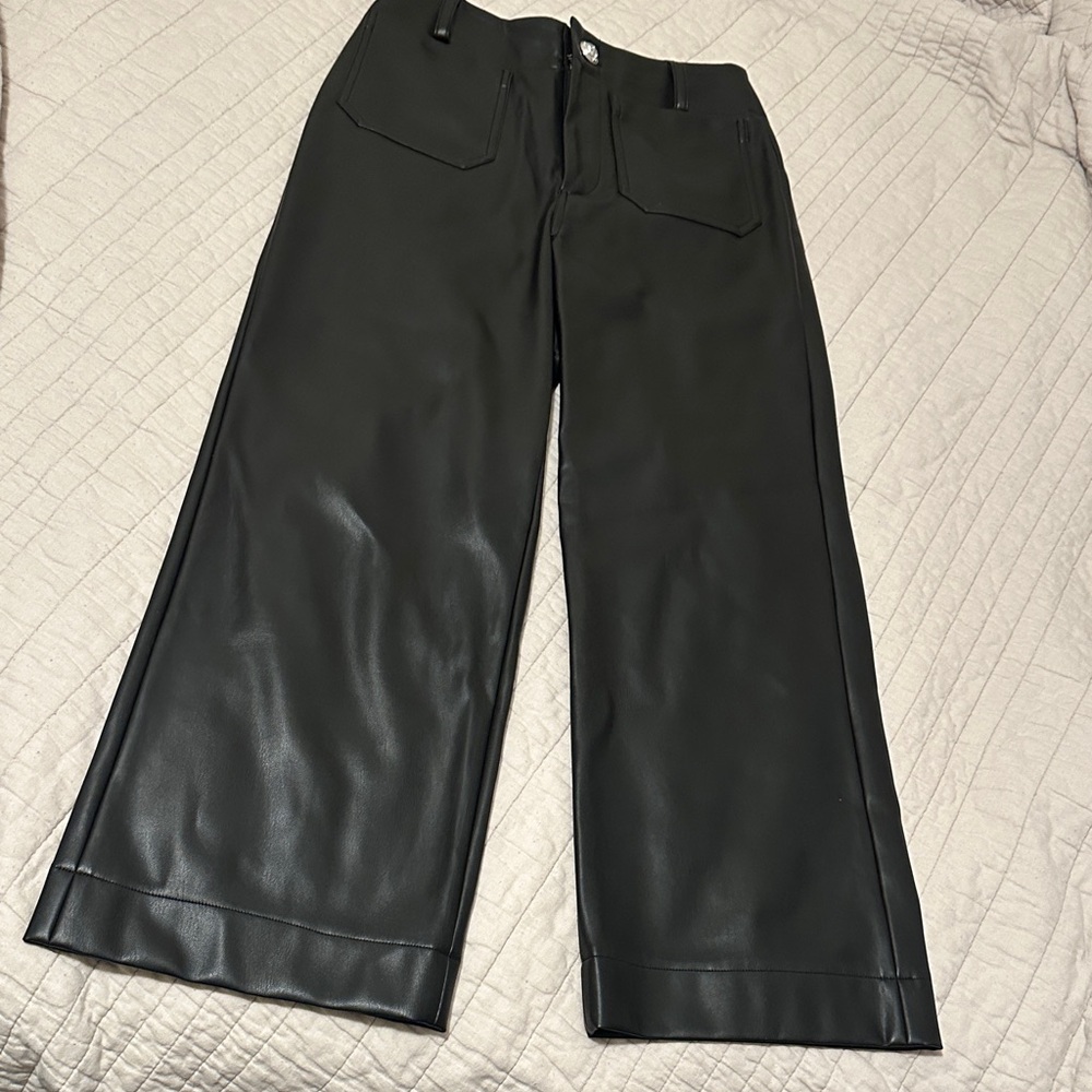 DKNY Black Wide-Leg Pants